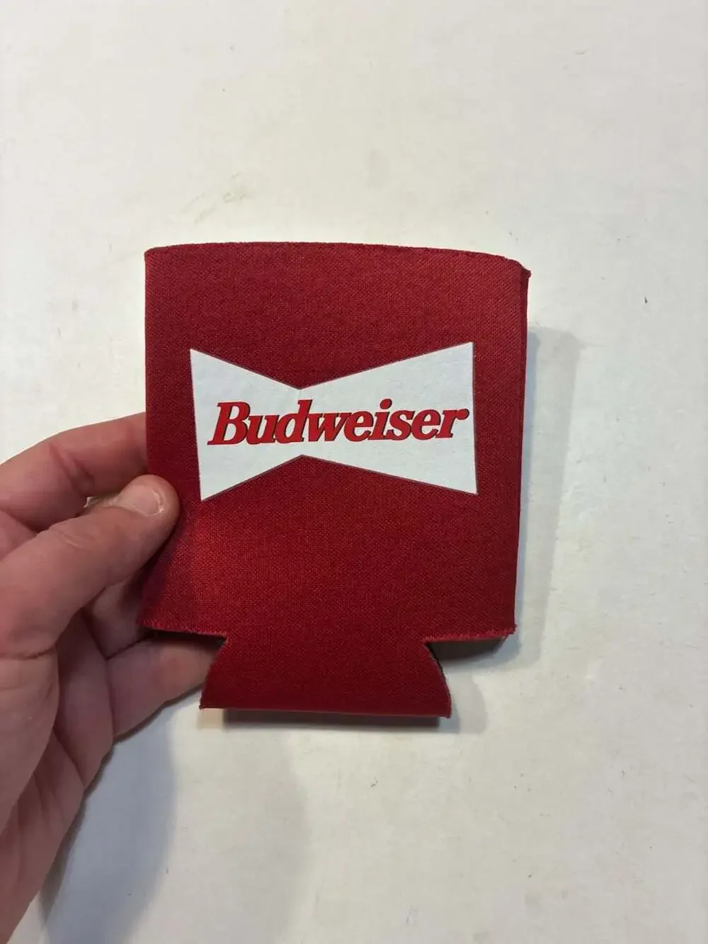 Vintage Budweiser Bud Man Beer STICKER Breweriana beer holder